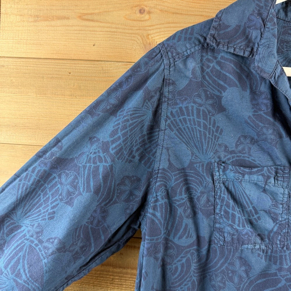 Fresh Produce Womens Shirt Roll Tab Pullover Seashell‎ Nautical Beach Coastal XL - Picture 4 of 8